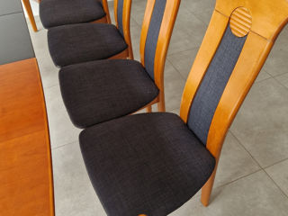 Vind masă cu 6 scaune cu extindere din lemn importată din Germania foto 5