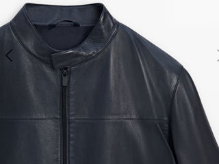 Geaca de piele nappa Massimo Dutti foto 4