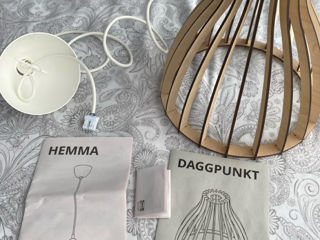 Ikea Daggpunkt Abajur + Hemma Cord Set foto 1