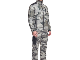 Geaca camuflaj pentru bărbați Crambe din softshell - gri / Камуфляжная куртка Crambe софтшелловая... foto 2