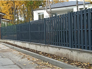 Оцинкованный Штакетный забор толщиной 0,65 мм от производителя! GarduriMD foto 14