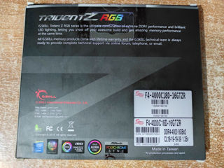 G.Skill Trident Z 16GB (Kit of 2*8GB) DDR4-4000 foto 2