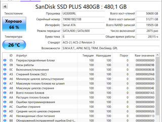 SanDisk 480GB + HDD Samsung 1TB 400 лей foto 2