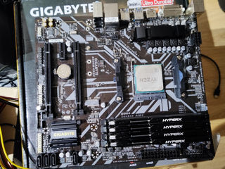 Gigabyte B450M DS3H + Ryzen 5 2400G + 32 Gb RAM