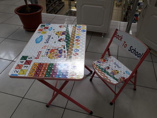 Masa cu scaun pentru copii набор детской мебели, столики, парты, стульчики новые, от 400 лей! foto 5