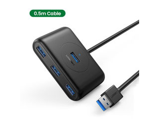 Ugreen USB 3.2 Gen 1 HUB 4x USB, Cablu 1m negru (CR113 20291) (au ramas 2 buc.) foto 2