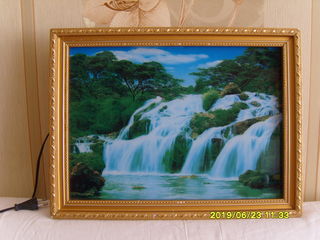 Картина  светильник водопад с подсветкой и музыкой foto 1