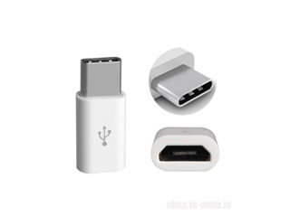 Micro USB to TYPE-C Адаптер Adapter foto 3