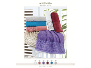 Prosop Pentru Baie Alhambra 70*140 Ozer Tekstil (Roșu Aprins) foto 2
