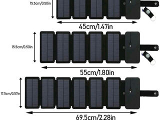 Солнечная панель из 6 секций-портативная, складная. Можно заряжать мобильные телефоны и Power-Bank. фото 4