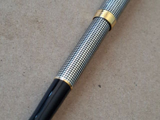 Parker Sonnet  france Sterling Silver 925 Fountain Pen F 18 k nib - starea perfecta  фото 0