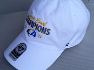 Women's '47 White Los Angeles Rams Super Bowl LVI Champions Clean Up Adjustable Hat