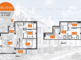 Apartament cu 2 camere, 106 m², Centru, Ialoveni foto 4