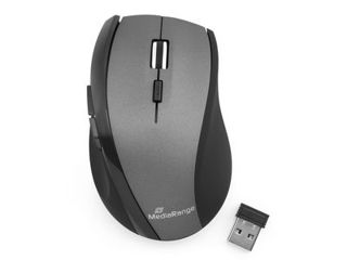 MediaRange Wireless 5-button optical mouse, black/grey foto 2