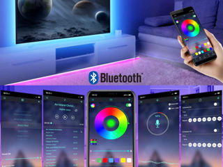 Светодиодная лента rgb 5050 bluetooth и пульт + доставка foto 2