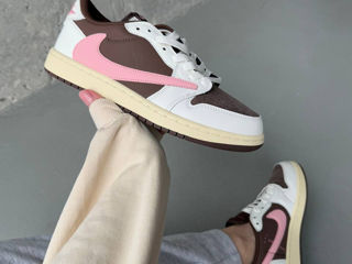 Nike Air Jordan 1 Low Dark Pony / Pink Oxford x Travis Scott фото 9