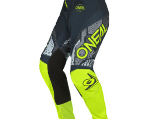Pantaloni O'NEAL Element Camo gri/galben neon premium - accesibil