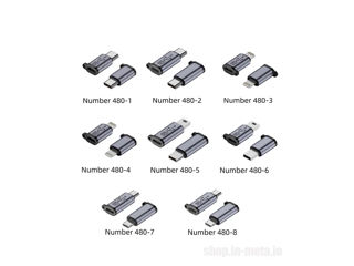 Adapter. Адапреры, переходники, Micro USB, female, male, USB-C, Lightning, Mini USB. foto 11