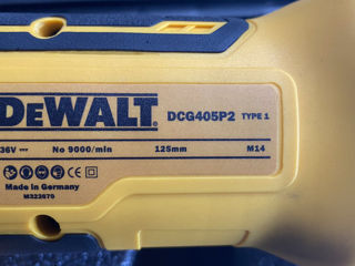 Болгарка акумуляторная Dewalt 125 36v 5 am foto 2