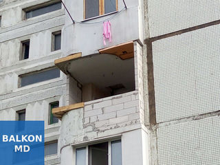 Балконы под ключ в Кишинёве. Кладка, расширение балконов Кишинёв, окна пвх, смета и выезд бесплатно! foto 6