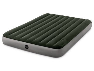 Saltea gonflabilă Velur Downy 152x203x25 cm cu pompă de picior integrată, până la 272 kg