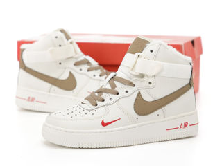 Nike Air Force 1 High Beige cu blana / с мехом foto 5