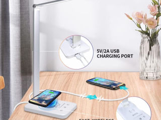 Lampă de masă led. Wireless charger! foto 2