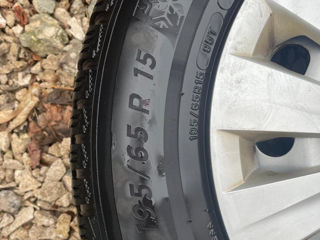 195/65 R15 iarna + jante fier CADDY foto 3