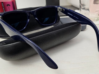 Ray-Ban - Stories Wayfarer Smart Glasses - Shiny Blue/Dark Blue Polarized 53mm L foto 6