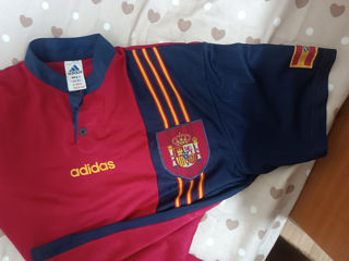 Tricou de fotbal Echipa Spaniei Adidas Home 1996/1997/1998 Tricou Fotbal Barbati Marimea Xl foto 4