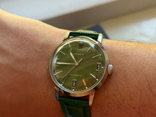 Timex Marlin Green Dial Automatic Mechanical Watch Часы Ceas RRP 250 Euro фото 3