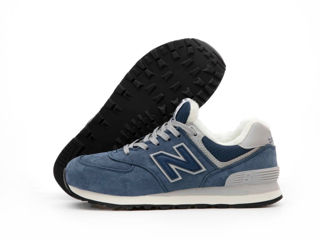 New Balance 574 Blue cu blana / с мехом foto 6