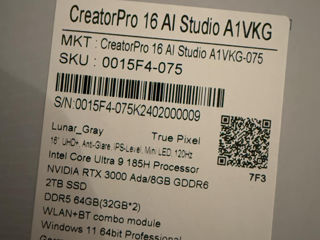 MSI CreatorPro 16 AI Studio A1VKG foto 2