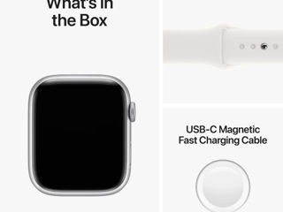 Apple Watch Series 8 GPS 45mm Silver Aluminum Case with White Sport Band foto 9