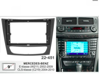 RADIOCASETOFON BORD 22-451: 9-INCH MERCEDES-BENZ E-KLASSE (W211) 2002-09; CLS-KLASSE (C219) 2004-10 foto 1