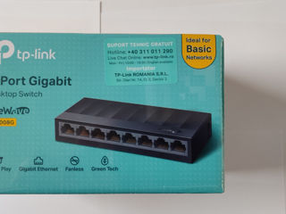 TP-LINK LS1008G, 8x 10/100/1000 Мбит/с