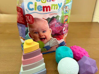 Clementoni soft Clemmy/ piramida din silicon/ mingi senzoriale pru bebeluș