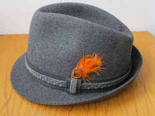 шляпа ретро(охотничий стиль)