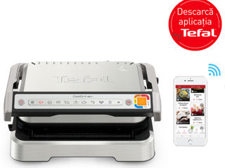 Gratar electric tefal optigrill 4in1 gc774d30,2100W, 9 programe de gatire automate, tava pentru cupt foto 4