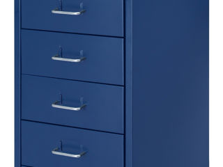 Comodă pentru oficiu IKEA (Albastru) cu rotile foto 6