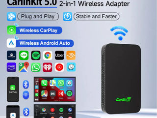 CarlinKit 5.0 (2Air) - Adaptor wireless Apple Carplay si Android Auto foto 7