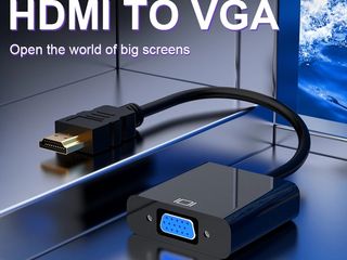 Адаптеры HDMI -DVI-D -VGA-DP -MINI DP- USB Type C- RCA foto 3