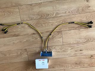 ID-111: DIY Splitter Power Cable 3х8pin(6+2)pin RIG Miner 12AWG+18AWG foto 2