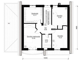 Casă de locuit individuală cu 3 niveluri / stil clasic / S+P+M / proiecte / 3D / construcții foto 6