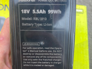 Перфоратор аккумуляторный Ryobi R18SDS-0 1.3Дж 18В фото 3