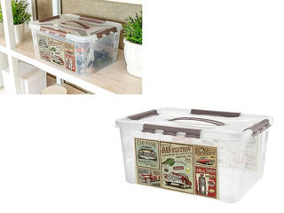 Container Cu Capac Grand Box 15L, 39X29X18Cm, Cu Lacate, Decor