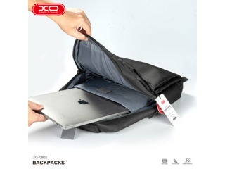 XO CB02 15,6-дюймовая сумка для компьютера, черная (боковой USB-порт, быстрая зарядка) foto 3