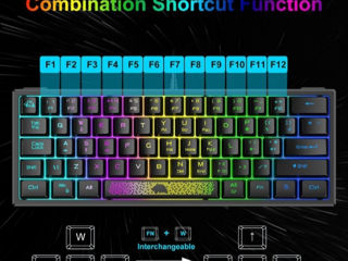 Tastatură RGB K61 foto 6