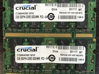 SoDimm DDR2 2gb Samsung Hynix Kingston только оригинал!!! foto 2