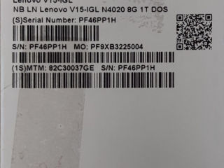 Lenovo V15-IGL 15,6, RAM 8Gb, SSD 1Tb, nou. Negociabil. foto 10